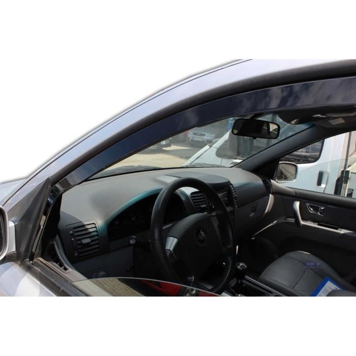 Déflecteurs d'air - J&amp;J AUTOMOTIVE - Kia Sorento 2002-2009 - Fumé - Acrylique renforcé - Installation facile