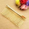 10Pcs 20 Teeth DIY Metal Hair Comb Claw Hairpins for Wedding Jewelry Making Findings Handmade Comb Base Bridal Accessories