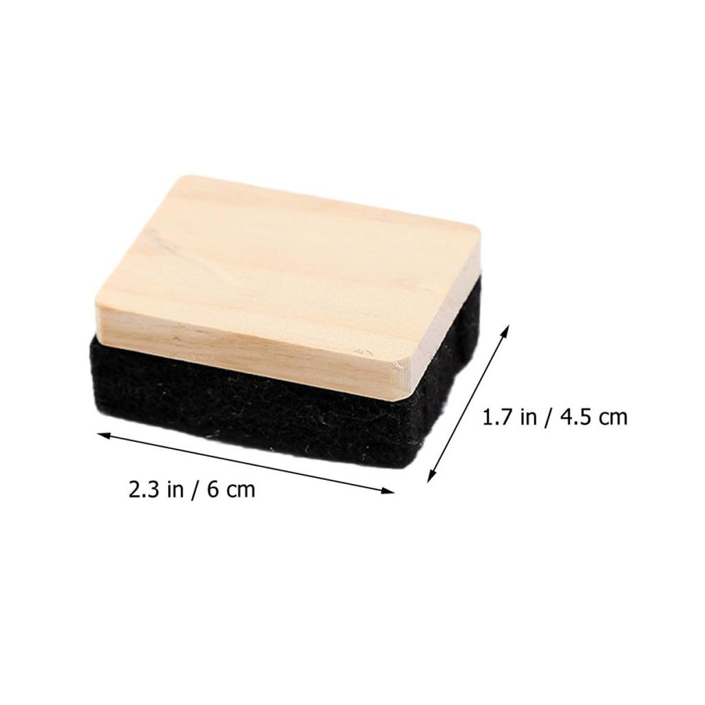 FRCOLOR Classroom Chalk Eraser, Chalk Eraser, Felt Material, Wooden Handle, 3-Pack, Whiteboard Eraser, Board Cleaner, for Schools, Offices, Tutoring C