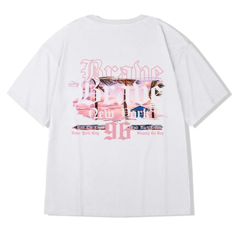 Streetwear Harajuku Summer Cartoon Cat Print T-Shirts Vintage Version Trend Casual Clothes Hip Hop Creative T Shirts y2k