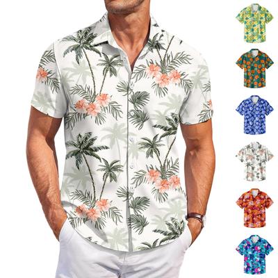 Heren Casual Mode Bedrukte Korte Mouw Shirt