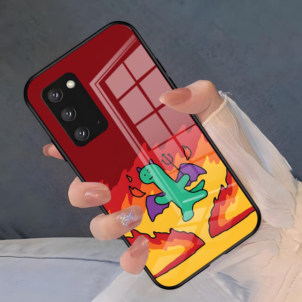 

Мультяшный чехол Joguman Studio для телефона Samsung S26 S25 Plus S20 S20 Plus S22 Ultra S23 FE S21 Plus S21 Ultra Стеклянная крышка Samsung S24 Ultra