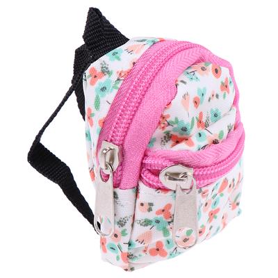 1:6 1:12 Puppenhaus Miniatur Blumen Rucksack Schultasche Puppenzubehör
