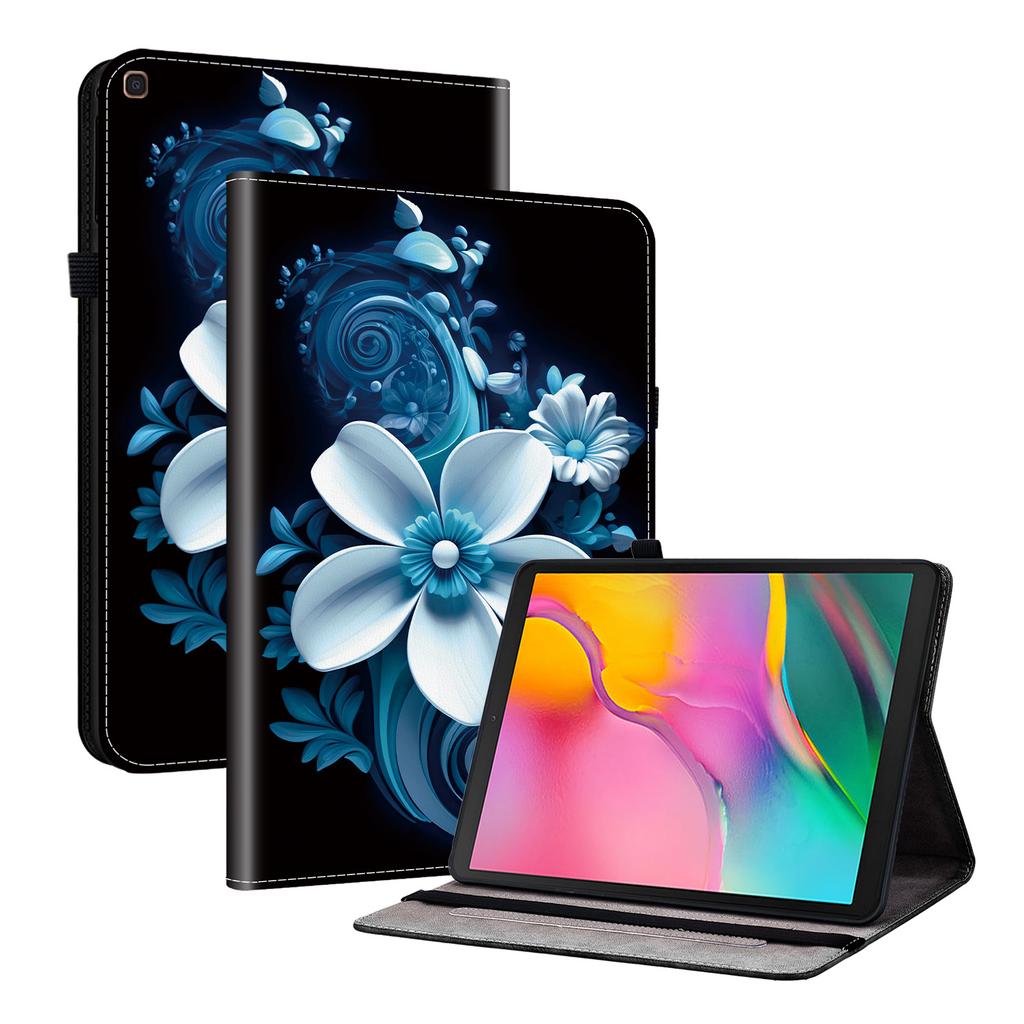 Tablet-Hülle aus PU-Leder für Samsung Galaxy Tab A 10.1 (2019)-11 Stile! Langlebig, mit 2 Ständerfächern, Stifthalter und Kartenfächern, flexibler TPU-Rückseite