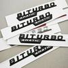 Logo TURBO 4MATIC Car Emblem Both Side Fender Badge Sticker For Mercedes Benz AMG X247 C117 W117 GLE53 GLA45 A45 A35 CLA35 CLA45