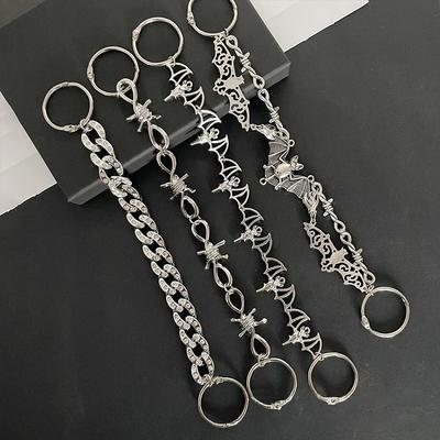 Νυχτερίδα Μεταλλική Αλυσίδα Τρύπα Παπούτσια Αξεσουάρ Αλυσίδα Παπουτσιών Παπούτσια Κήπου Διακοσμητικά Αξεσουάρ