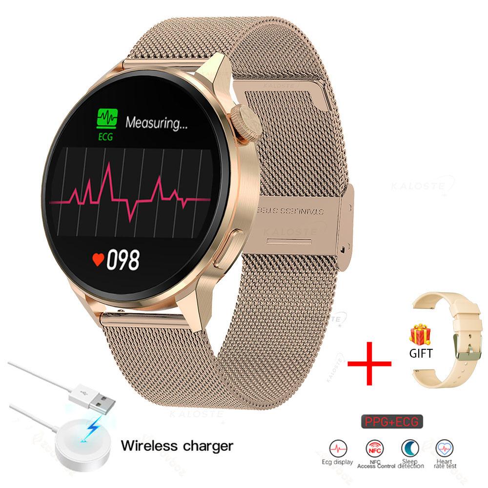 Nfc Smart Hodinky Ženy Bluetooth Hovor Gps Sledovanie Pohybu Hodiny Srdcová Frekvencia Ekg Krvný Tlak Muži Smartwatch Pre Android Ios