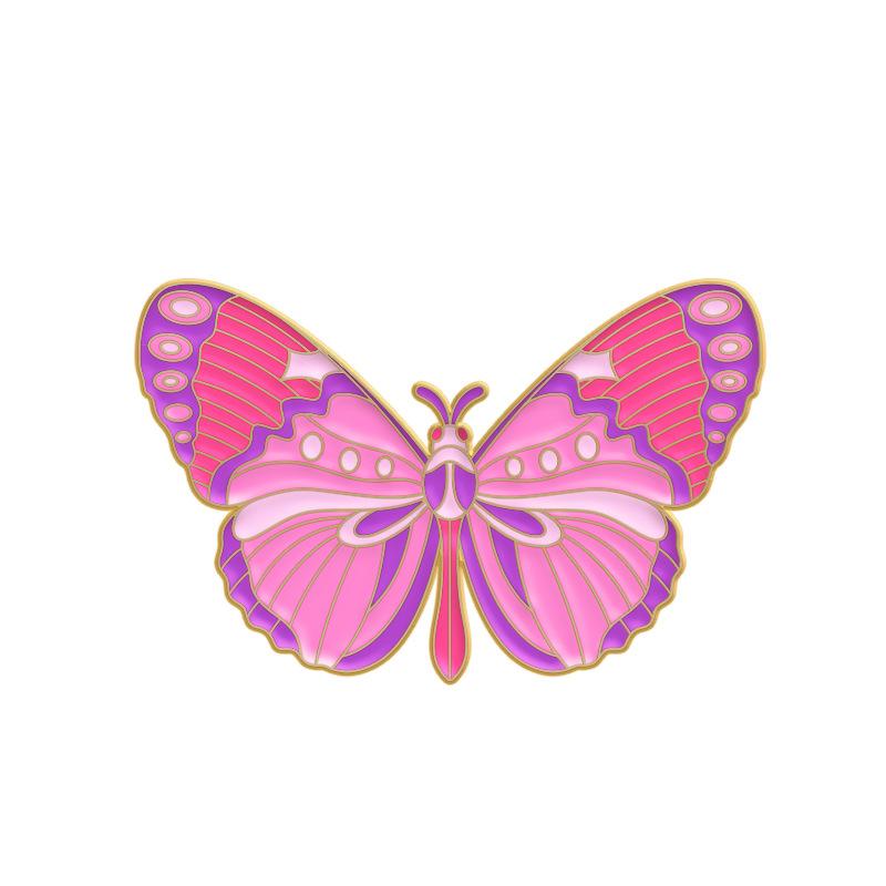 

Insect Wings Elegant Brooch Butterfly Design Fashionable Metal Badge For Accessories XZ7376