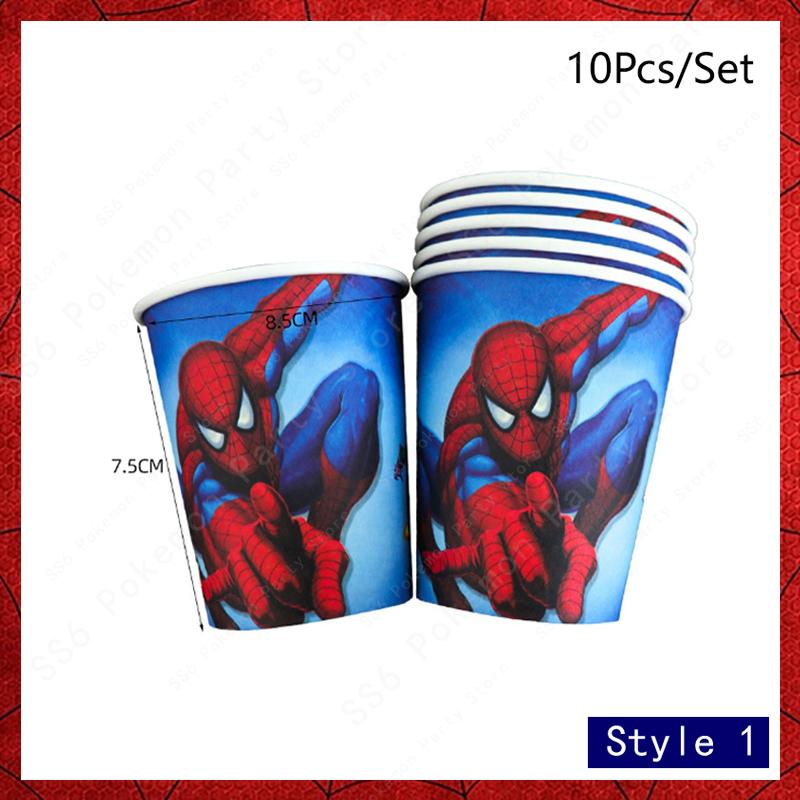 Spiderman Birthday Party Decor Itemations Disposable Tableware Plate Cup Napkins Bags Spidey Party Birthday Decor Itemation Supplies Set