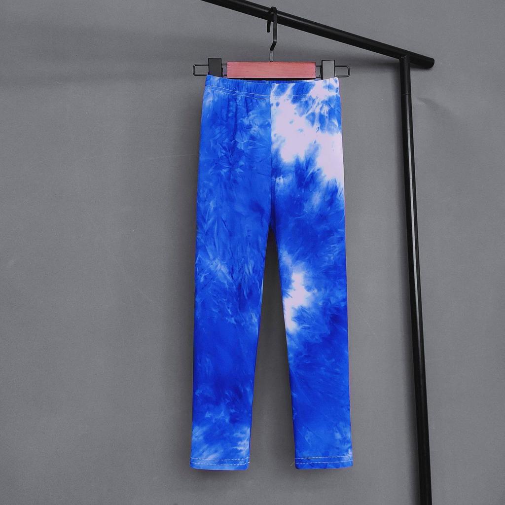 Summer Children's Leggings Are Fashionable Colorful Versatile Slim Fit Pants for Girls Comfortable and Elastic Pants