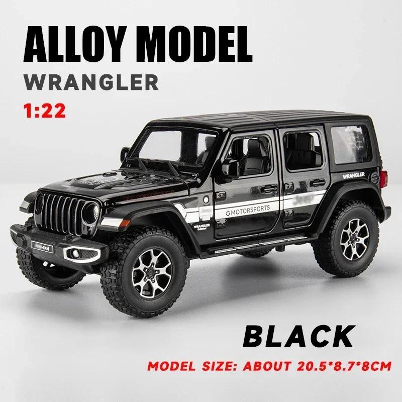 1:22 Jeep Wrangler Rubicon Off-Road High Simulation Diecast Car Metal Alloy Model Car Toys for Children Gift Collection