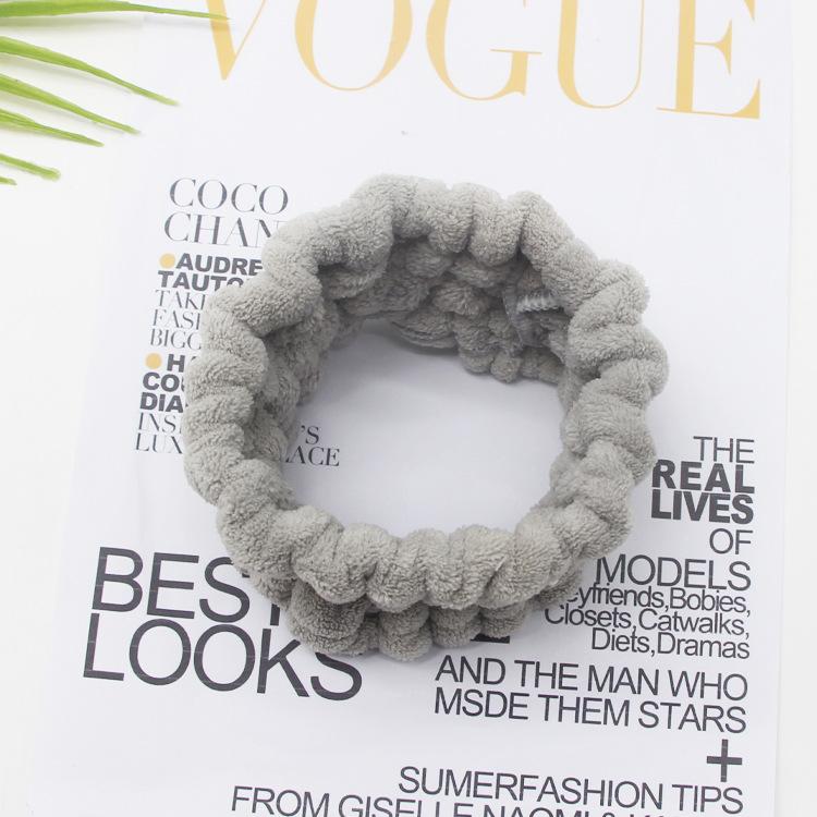 Face Wash Headband Makeup Single Circle Coral Velvet Hair Cover Sports Yoga Hair Accessory For Women
