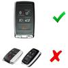 Schwarz/Rot Karbonmuster Harte Schlüsselabdeckung Für 18+ Ranger Rover Defender Discovery
