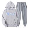 Men's Women's Hooded Sports Tracksuit Unisex Two-Piece Running Outfits Long Sleeve Pullover Hoodies Sweatshirt+Sweatpants Set
