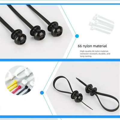 Multipurpose Nylon Universal Cable Tie Buckle Nylon Buckle Self-Locking Airplane Head Tie Cable Tie Retainer