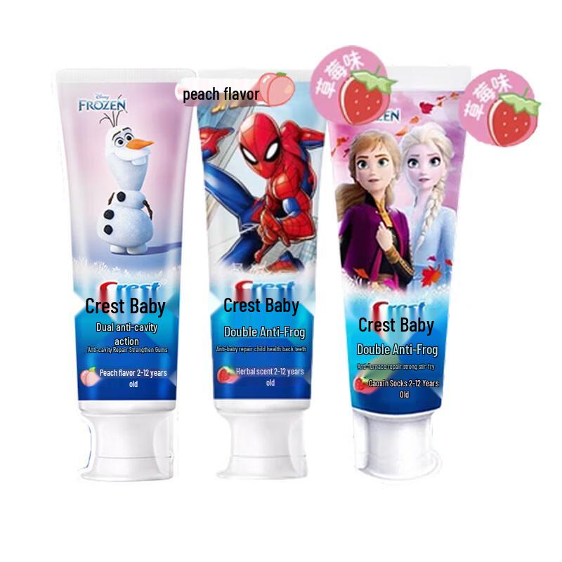 Crest Kids Double Action Anti-Cavity Toothpaste (Spider-Man, Frozen, Olaf)