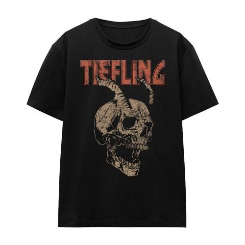 Dungeons & Dragons Womens/Ladies Tiefling Skull Horns T-Shirt