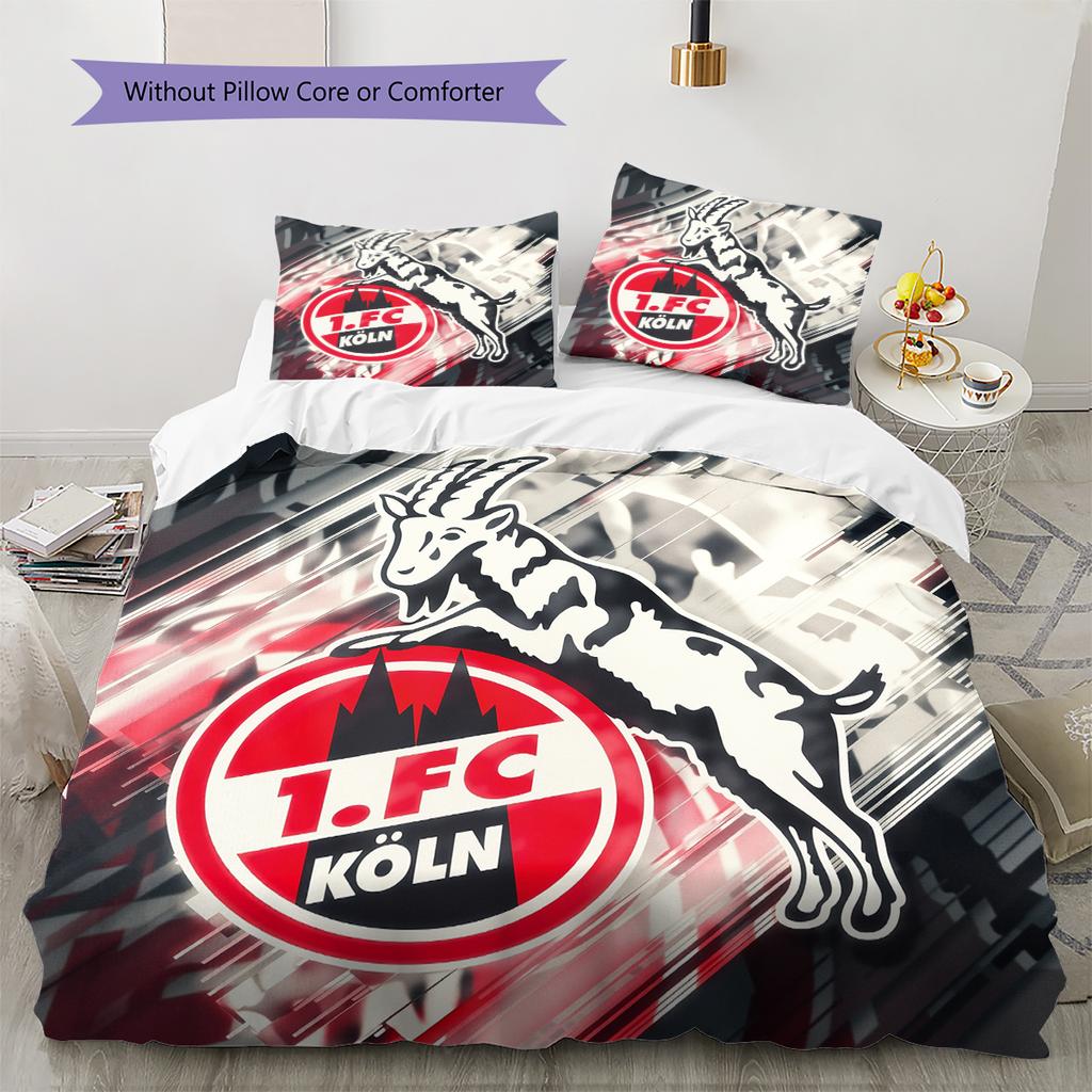 Köln Patroon Beddengoed Huisdecoratie Verjaardagscadeau (1 dekbedovertrek + 2 kussenslopen, zonder binnenkussen)