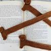Crochet Bookmarks Unique Brown Dachshund Knitted Bookmark Beautiful Crochet Animal Book Mark Reading Accessories Aesthetic