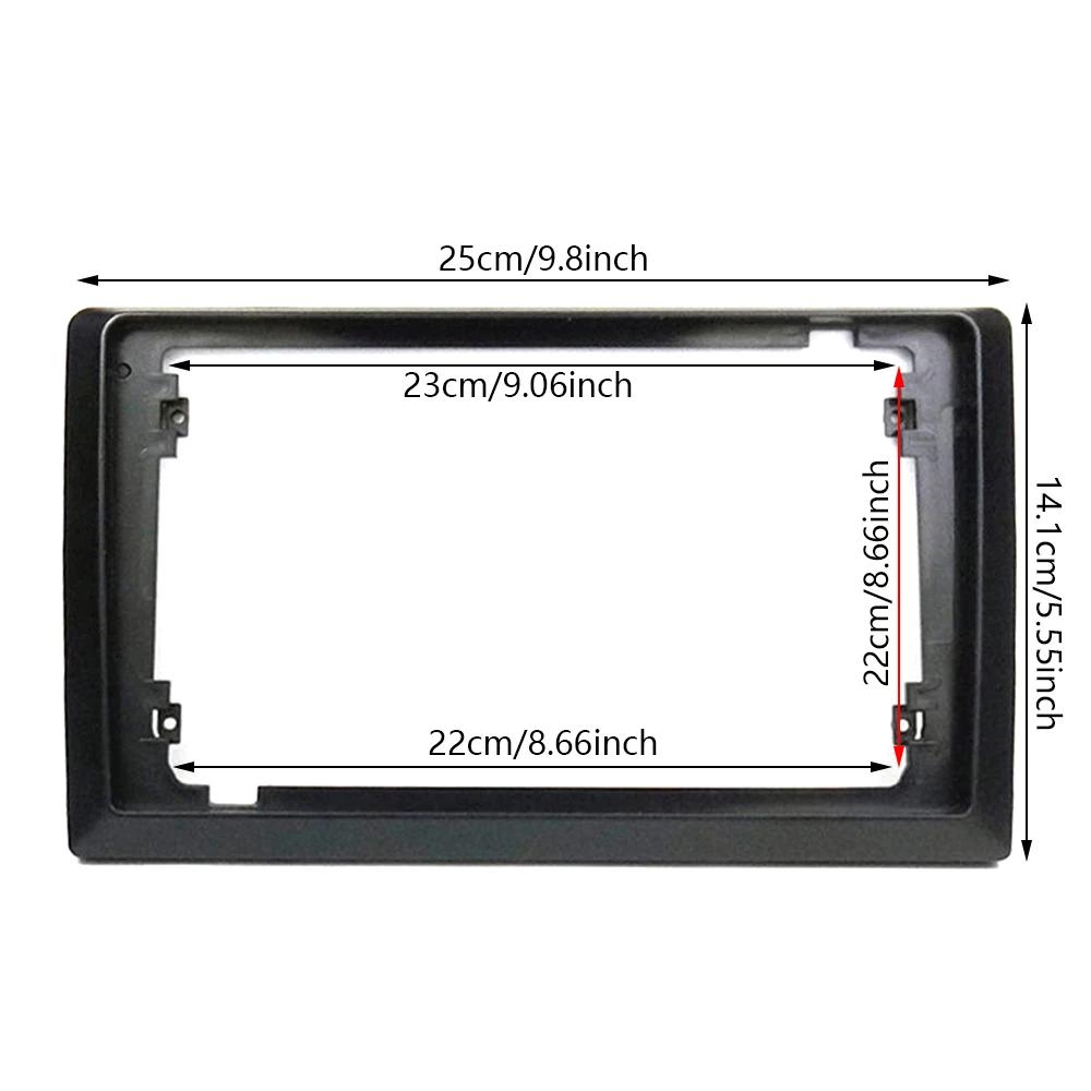 Universal Double Din Dashboard Mounting Frame Trim Kit 7 To 9 Inch Auto Stereo Headunit Car Radio Fascia Face Plate