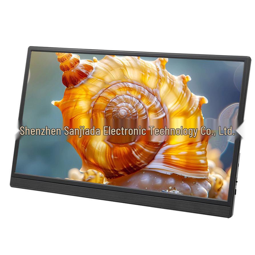 15.6" Portable IPS Monitor with Stand and Built-in Speakers for Office and Gaming