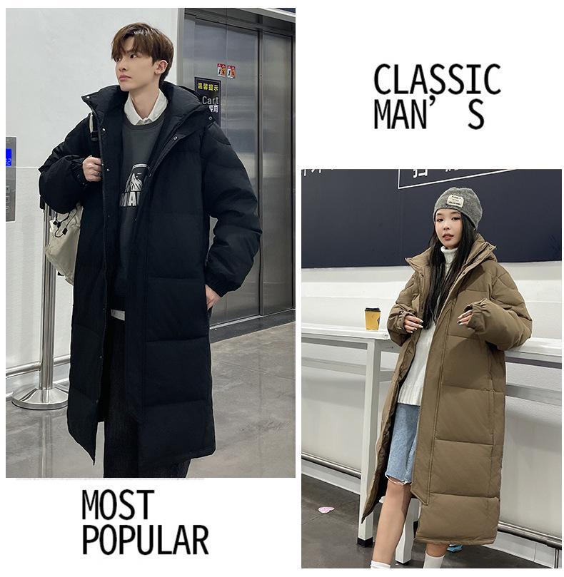 Nouvelle doudoune longue jusqu'au genou Automne/Hiver: Manteau chaud décontracté unisexe