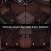 Custom Leather Floor Mats for 2024 Volkswagen Models: Magotan, Passat, Sagitar, Tiguan, Lavida, ID.3