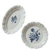 Francuski Vintage Niebieski Kwiatowy Ceramiczny Talerz Owalne Naczynie Wysokiej Wartości Deserowy Serwing Zastawa Stołowa