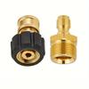 M22 14mm/15mm to 1/4" Quick Connect Adapters, 5000PSI High-Pressure Kit for Hose & Gun Accessories