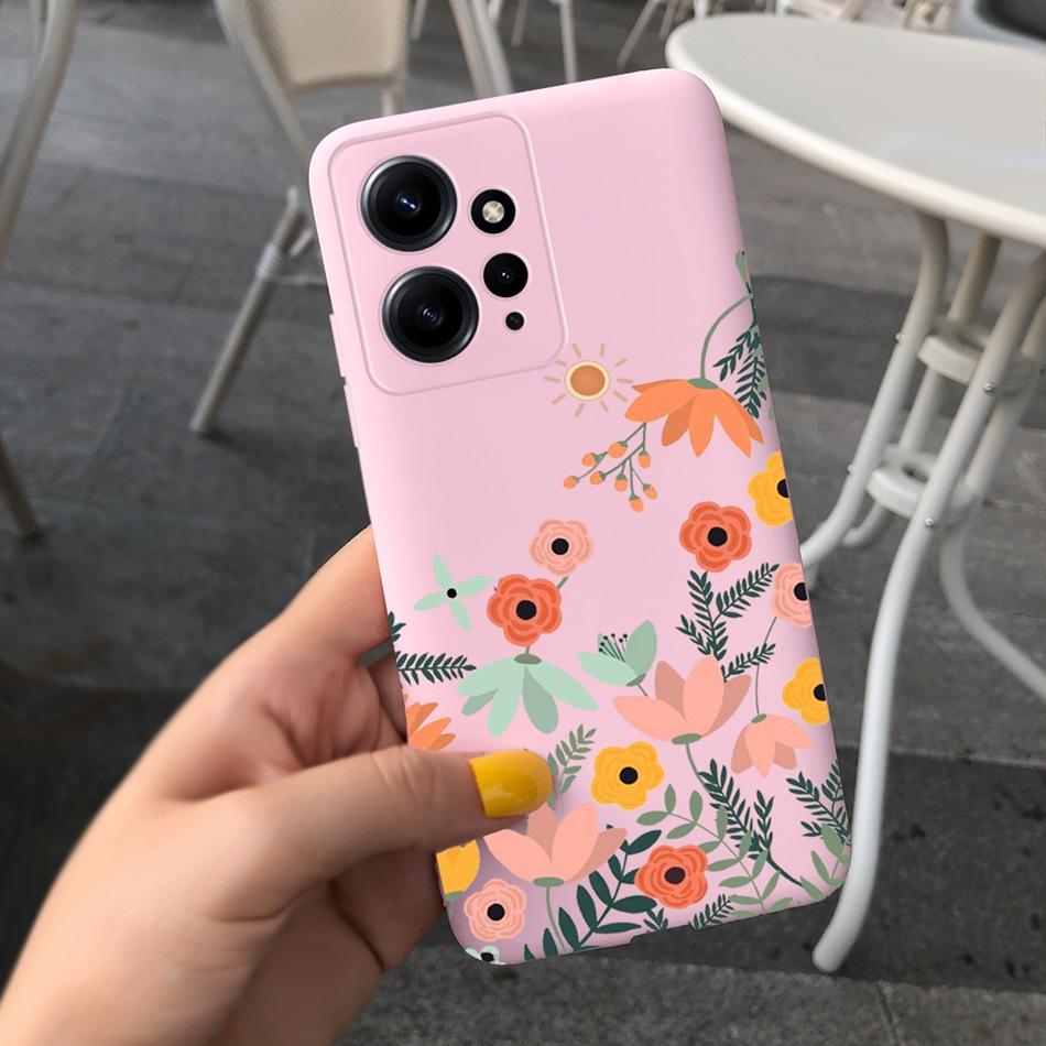Case For Xiaomi Redmi Note 12 4G Note12 Pro Global Cute Sunflower Candy Color Soft Silicone Cover For Redmi Note 12 Pro 12Pro 5G