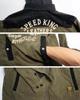 Flying Star Embroidery Detachable Hood Denim Corduroy CPO Jacket [Banson] Men's Nvsl-2404 (JP, Alphabet, M, Olive)