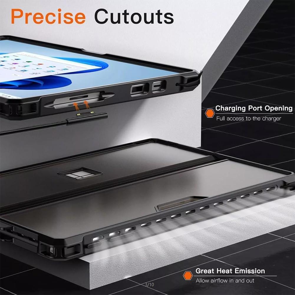 Rugged Protective Cover for Microsoft Surface Pro 6/Pro 5/Pro 4 Rugged Cover Case Compatible with Type Cover Keyboard