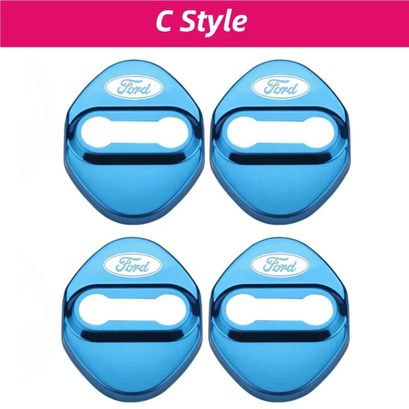 For Ford Focus Edge Kuga Escort Fiesta Taurus Everest Mondeo Territory Escape Car Door Lock Cover Buckle Protection Accessories