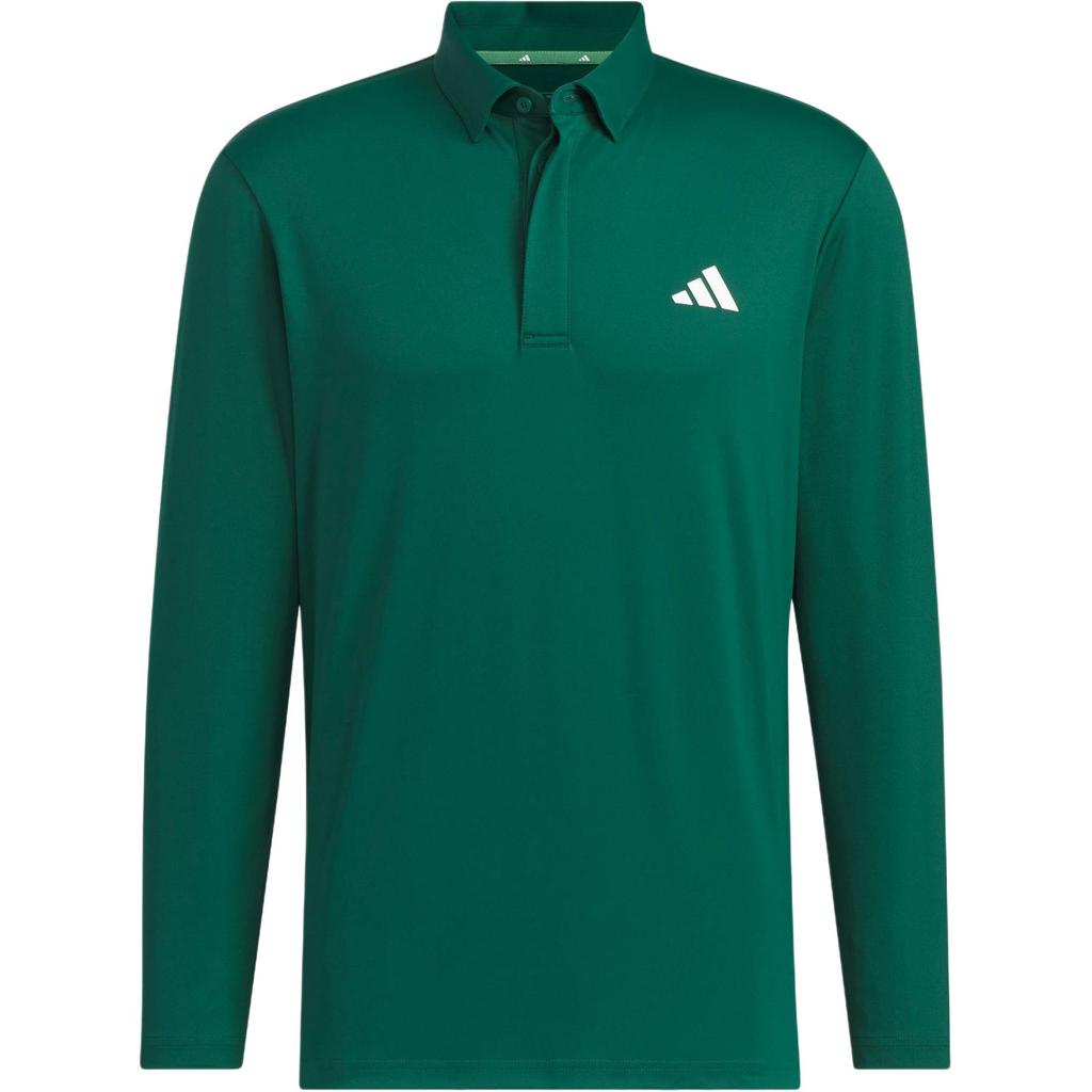 Adidas Aeroready Golf Long Sleeve Polo Shirt Men tops Forest-Green IM6416