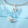 Copper Cute Sika Deer Pendants Bracelet Charms Fit Bangle For Women Jewelry Party Beads Fine Gifts Diy Accessory