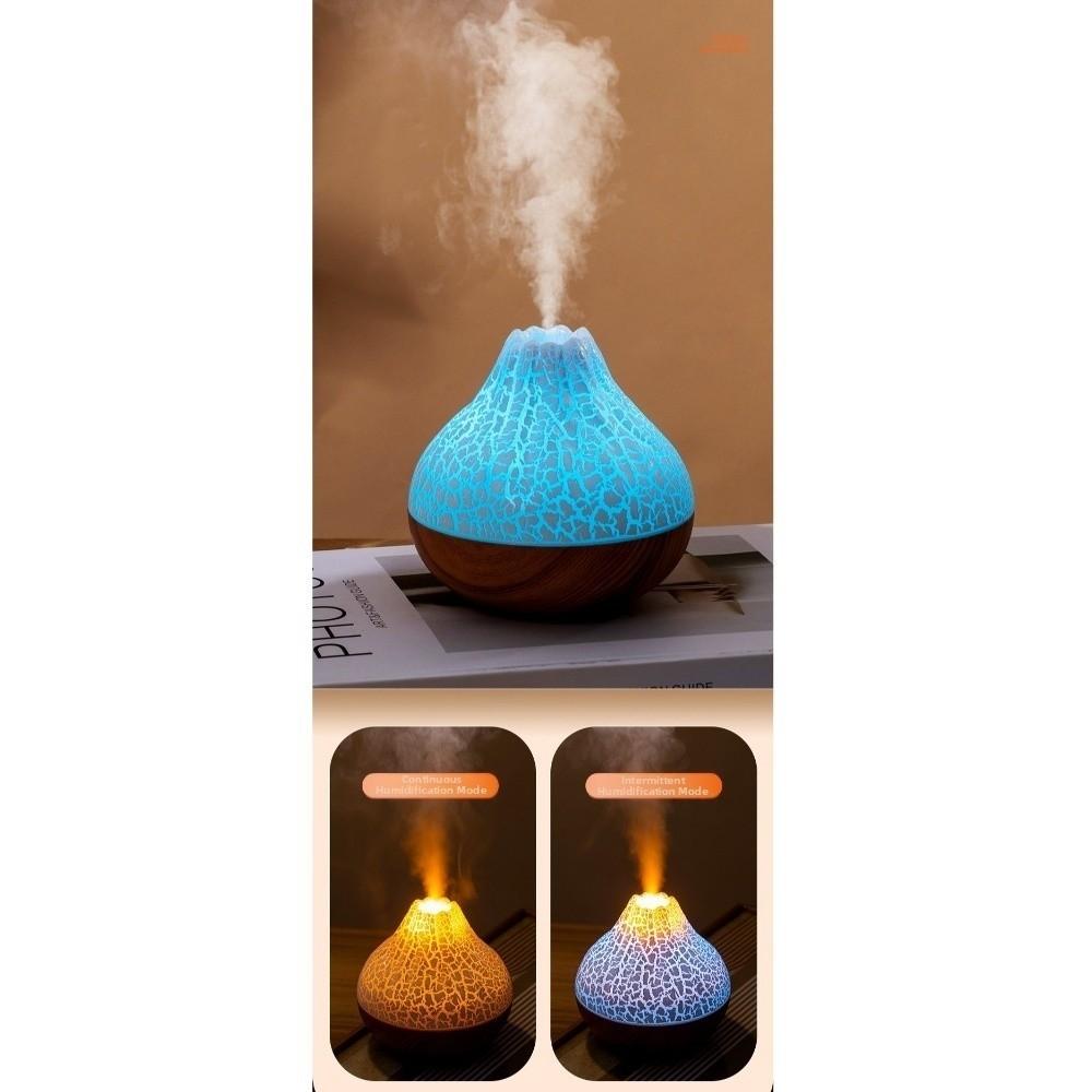 Colorful Ambient Night Light Volcano Air Humidifier 300ml Air Freshener Nebulizer Gifts
