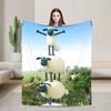 Coperte Calde Morbide di Pecora Shaun Coperta Plaid Peluche da Campeggio Copriletto in Flanella Novità per Soggiorno Copri Divano Letto
