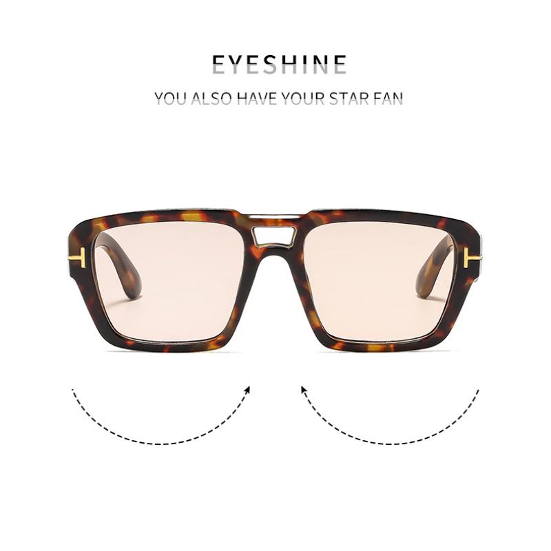 Women's sunglasses, square T-shaped sunglasses, men's and women's fashion sunglasses