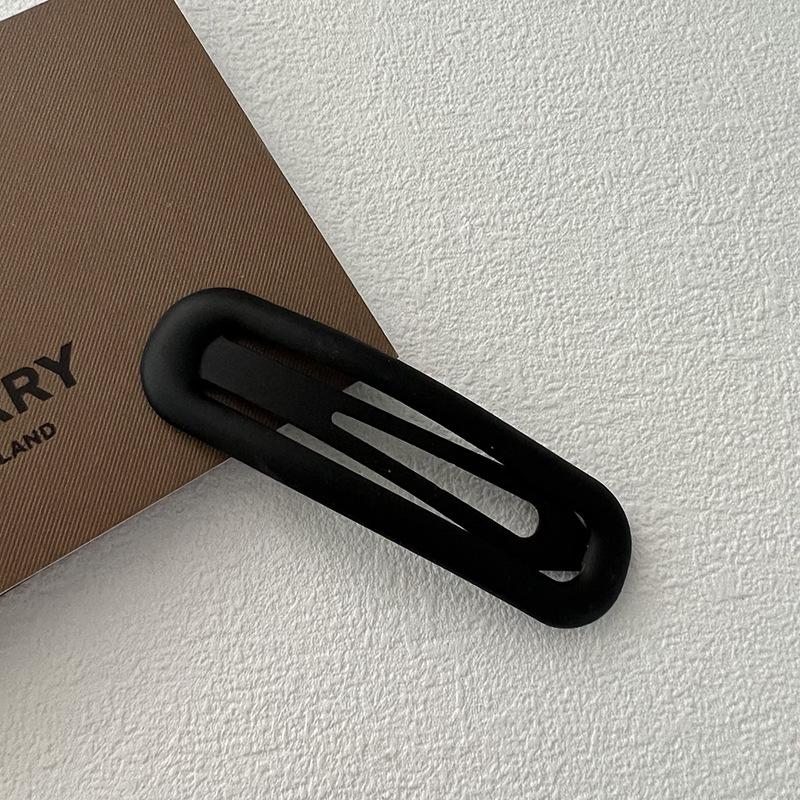 Solid Color Bangs Hairpin: Korean-Style BB Clip for Girls