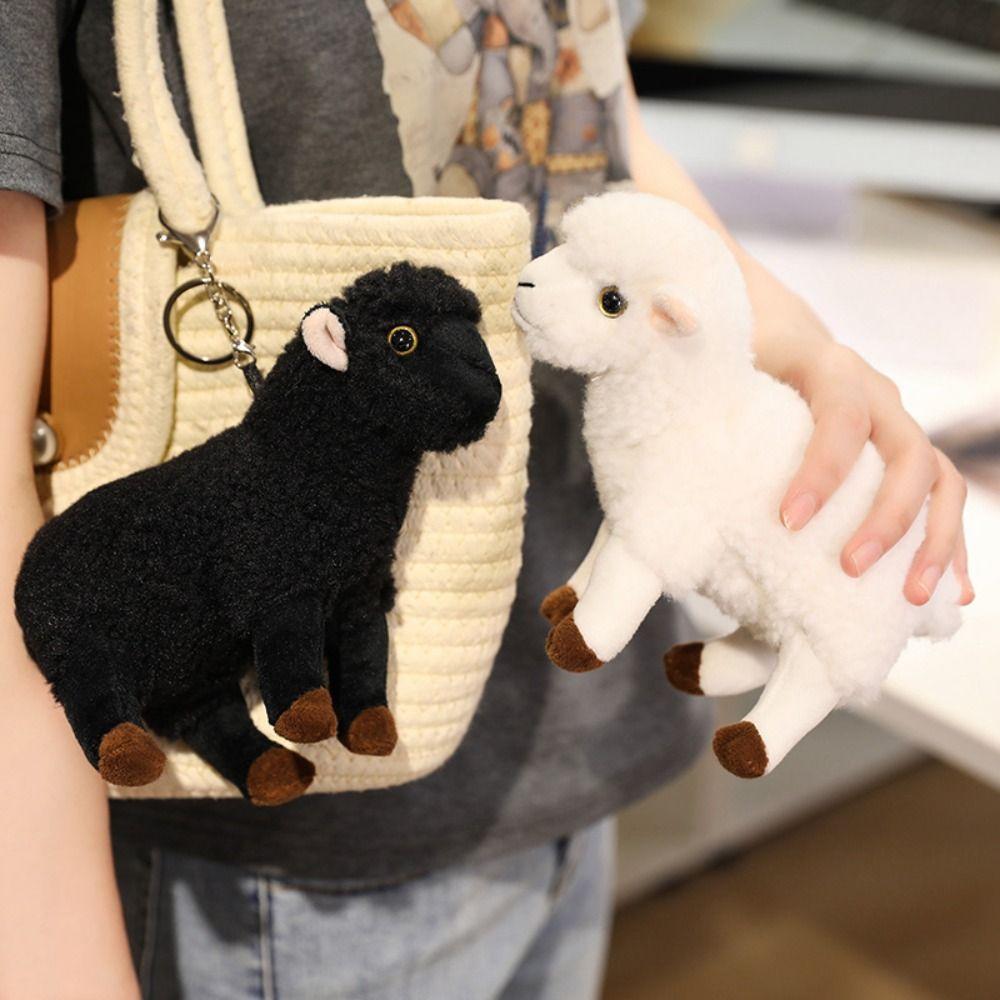 Simulation Simulation Sheep Plush Doll Stuffed Animal Sheep Plush Keychain Party Supplies