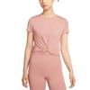 Dri-Fit One Classic Twist Fashion Simple Trendy Beautiful Short Sleeve Regular T-Shirt Women Tops HJ1055-685