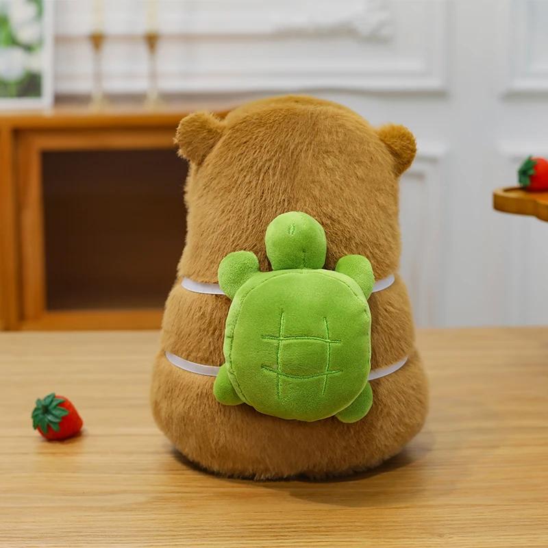 25cm Capybara Plush Simulation Capibara Anime Fluffty Toy Plant Stuffed Doll Holidays Props Decorative Throw Pillow for Kids