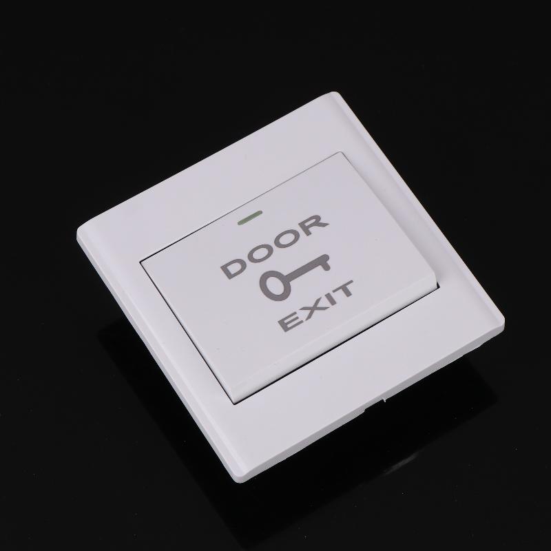 1Set Wall Mounted Door Exit Button Release Switch Panel Access Control No/Com Push To Exit Button For Door Access Control System