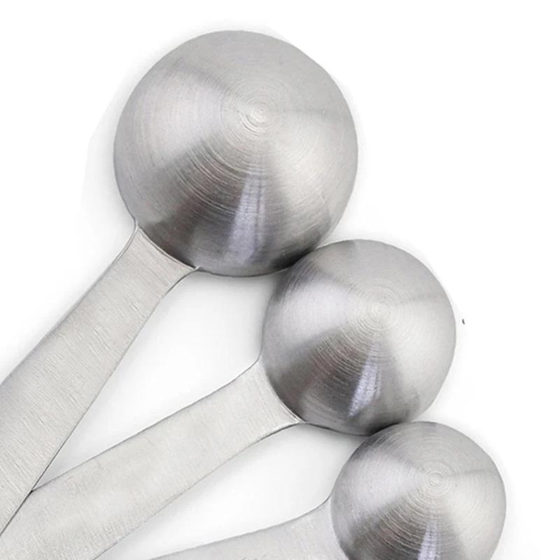 4/6Pcs Heavy-Duty Stainless Steel Measuring Spoons Set for Dry or Liquid, Fits in Spice Jar, Kitchen Tools