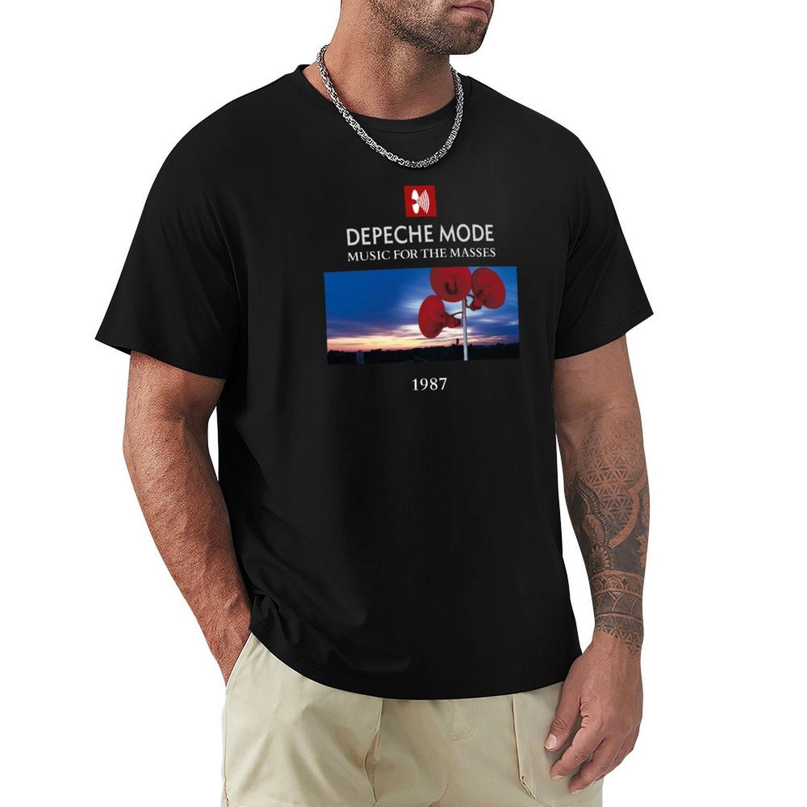 Depeche Mode Music For the Masses TShirt aesthetic clothes custom tshirts t shirts for men cotton 4XL