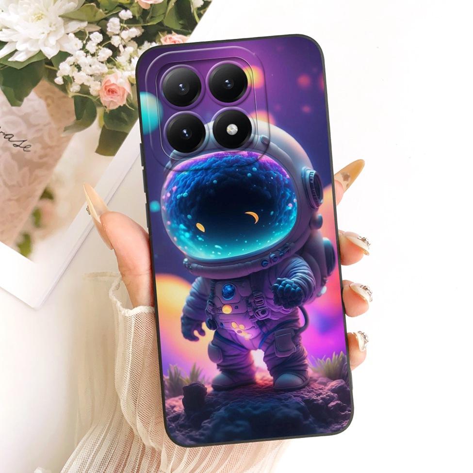 Casing For Xiaomi 15T 5G Cover Silicone Luxury Fashion Flowers Kawaii Cute Painted Shockproof Phone Case 25069PTEBG