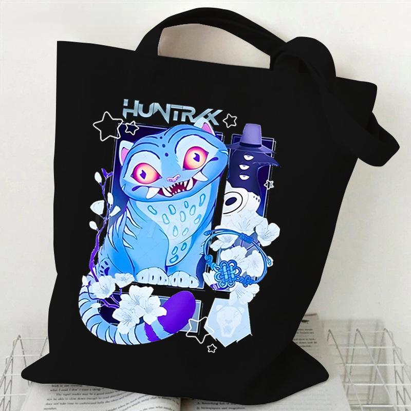 Witch Hunters Peripheral Printing Fashion Shoulder Bag Women's Large Capacity Student Portable Tote Bag Canvas Bag