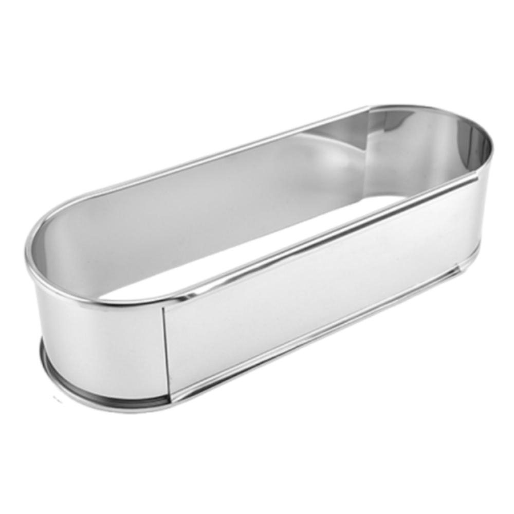 DIY Adjustable Cake Mold Long Oval Dessert Baking Mould Stainless Steel Baking Mould  Pastry серебряный