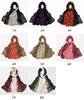 Ombre Modal Fabric Hijab Scarf Double Stitches Edge Cotton Viscose Muslim Women Scarf Soft Lightweight Shawl Rayon Scarf Hijab