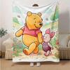 1pc Cartoon Winnie The Pooh And Piglet Blanket, Soft Warm Throw Blankets For Bed Couch Sofa, Home Decor Gift For Friends and Family, All Sea